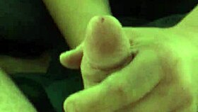 First Time Prostate Play with Girlfriend Stroking My Thick Hard Shaft