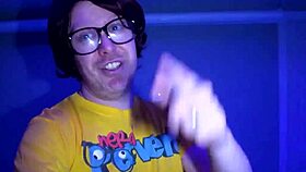 busty babe tricked into sucking cock