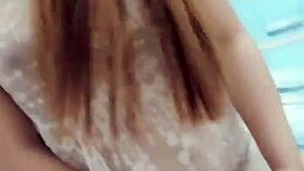 the husband fucks his wife's tight pussy until she almost squirts inside