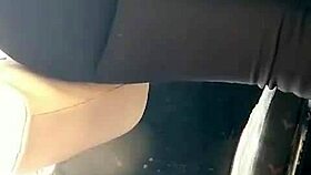 Young 18+ girl shows off her big ass in raw action