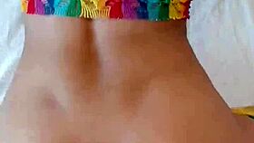 Candie Cross bends over in doggystyle