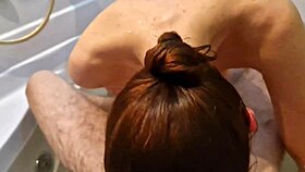 Shaved and massaged her anus, then she sucked my dick.