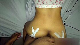 My stepdad discovered a tight treasure in my wet interracial POV