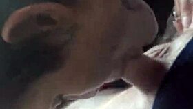 Colorado blowjob in car ends with cum in mouth