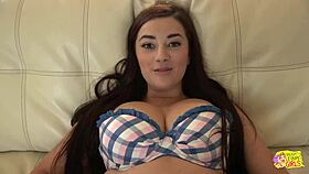 Horny Brunette Eats Pussy And Gets Fucked With Dildo!