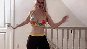 Emotional Dance Moves by Goddess with Glasses in Stunning Display