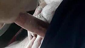 Colorado blowjob in car ends with cum in mouth