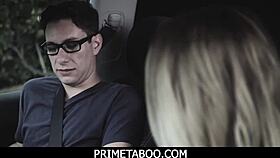 pervert driving teacher gets naughty with a teen 18+ in the car