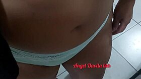 i pulled his cock and showed my anal plug