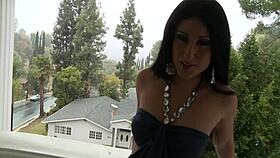 Brunette Mom In White Stocking Riding A Cock 😍