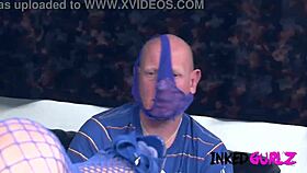 This inked wife with big tits is cuckolding her husband in style.