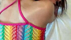 Candie Cross bends over in doggystyle