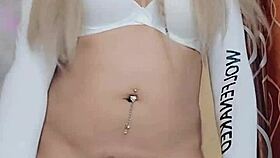 Is this rica blanca transsexual crossdressing while jerking a cock?