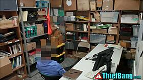 Shoplifting Teen 18+ Seduces Security Guard with Her Tight Body
