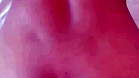 Candie Cross bends over in doggystyle