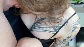 backstage blowjob with hot tattooed teen 18+ during anal toys solo pov