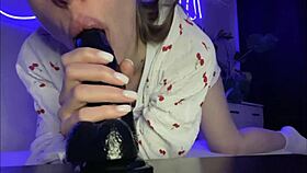 Hungarian Teen Sucks Daddy's Big Dick with Intense Desire in Amateur Scene