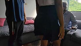 Damn, this explosive Latina babysitter rides me hard at 18! 😍