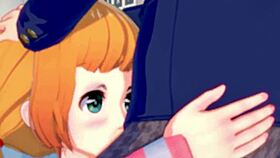 Hentai girl just can't stop sucking that big cock!