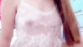 the husband fucks his wife's tight pussy until she almost squirts inside