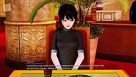 Visual novel-style gameplay in Harem Hotel 239