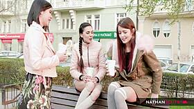 Fat cock teases sexy student cindy shine's pussy 😈