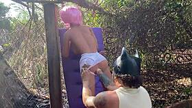 Blonde Gets Her Ass Fucked Again With Sex Toy