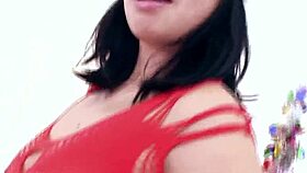 Kimmy Lee Christmas gift huge cock POV blowjob deepthroat facefuck and cum swallow