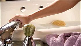 Penthouse Pet Brynn Tyler's Washed-Up Twat Fucked Deep in Bathroom Glamour.