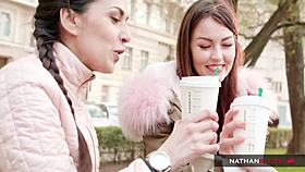 Fat cock teases sexy student cindy shine's pussy 😈