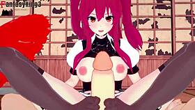 stella vermillion gives footjob handjob boobjob and gets fucked pov