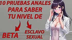 Discover if you're addicted to anal with this Spanish JOI test