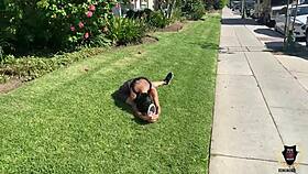 fit ava lee working out with rome majors monster cock