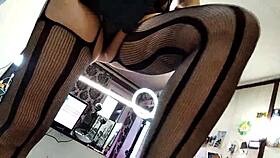 Mijn MILF sekswife AimeeParadise spreidt benen voor me alsof het niks is