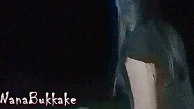 We went to the park at night, met some weird guys, and I fucked them all for the camera! 😈