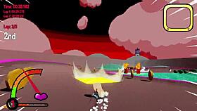 exploring the shady lewd cart in this hentai gameplay adventure