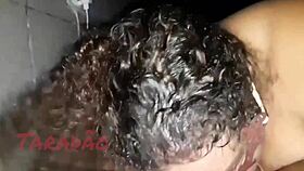 The fat BBW enjoys licking the prostitute's pussy