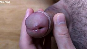 cute guy with small cock shoots his juice.