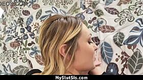 Stepbrother fucks charlotte sins hard until her eyes roll back!