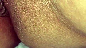 Esposa reveals her hairy brunette beaver up close.