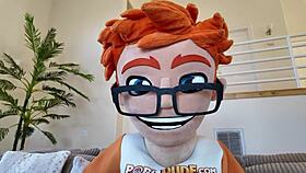 black-haired harley haze plays with toys and takes cum in mouth