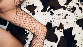 Beautiful milf wife put on stockings and seduced her husband for anal... oops, i mean, for some fun