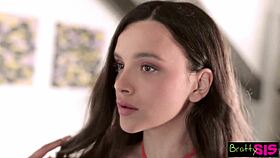 ohana step-sis cum facial in kitchen