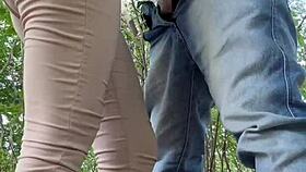 Weekend FUCKING the Neighbor in the WOODS During Outdoor Holiday