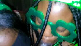Sloppy Double Blowjob On St. Patrick's
