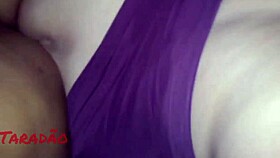 Deepthroat and handjob with huge tits