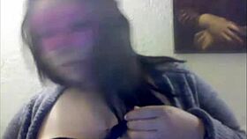 this bbw babe casually sucks on her big toy, moaning with pleasure as she rides it hard