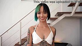 beautiful slim alt brazilian queen kimi takes 3 huge dicks in dp anal 3on1 with gapes and dirty talk.