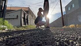 public eating and car adventure with moaning amateurs