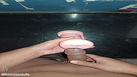 Trailer Kissy gives intriguing blowjob to real doll